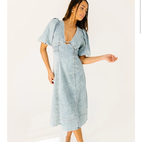 One And Only Collective | Dresses | Nwt One And Only Collective Jeandenim  Dress Midi Xs | Poshmark